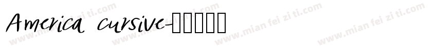 America cursive字体转换